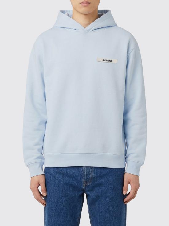 26SS 자크뮈스 그로그랭 후드 티셔츠 HOM00247AJ00126 321 Gnawed Blue