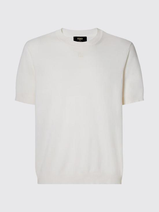 26SS 펜디 코튼 캐시미어 스웨터 FZY443AYYG F0QA0 White - FENDI
