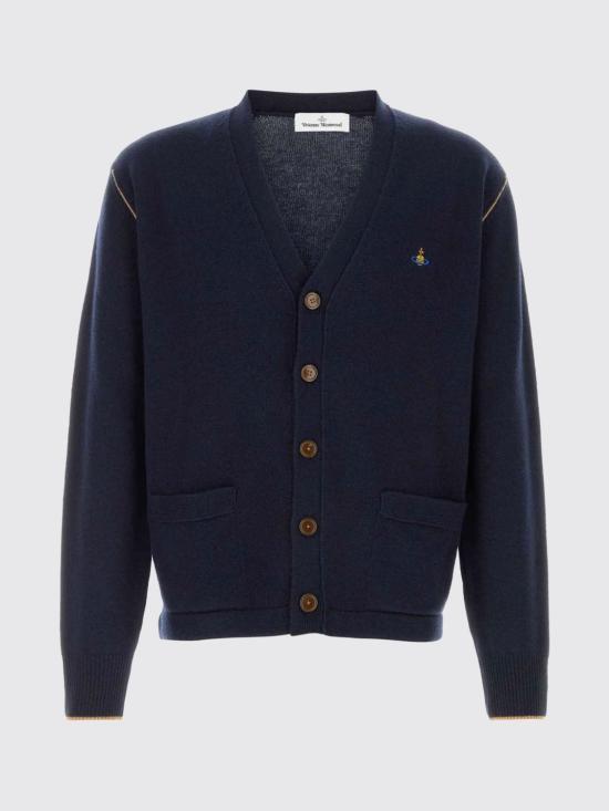 26SS 비비안웨스트우드 가디건 2701002VY0018 K410 Navy - VIVIENNE WESTWOOD