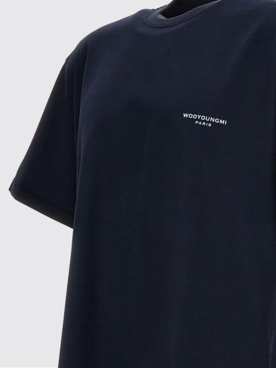 26SS 우영미 반팔 티셔츠 W261TS09 704N Blue - WOOYOUNGMI