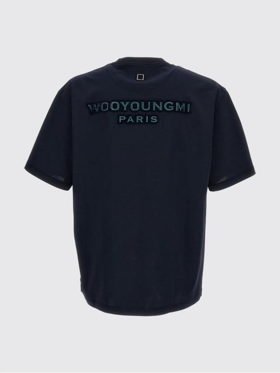 26SS 우영미 반팔 티셔츠 W261TS09 704N Blue - WOOYOUNGMI