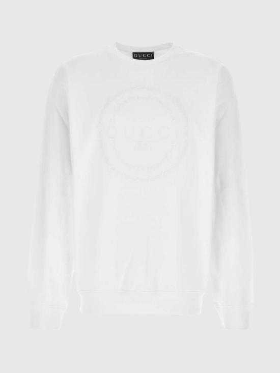 26SS 구찌 자수 코튼 저지 스웨트셔츠 855974XJHM9 9051 White - GUCCI