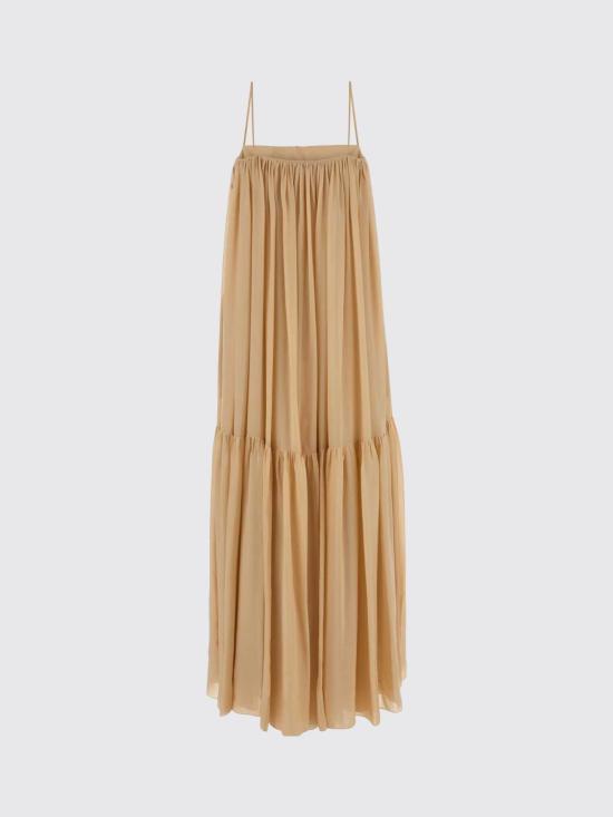 26SS 끌로에 롱 원피스 CH26SRO65101 6H7 Biscuit - CHLOE