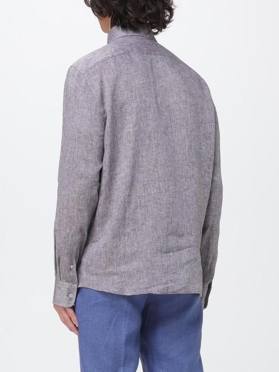 26SS 브루넬로 쿠치넬리 이지 핏 셔츠 MM6840627 C146 Brown - BRUNELLO CUCINELLI