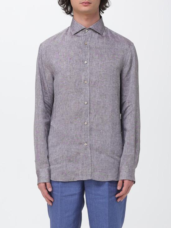 26SS 브루넬로 쿠치넬리 이지 핏 셔츠 MM6840627 C146 Brown