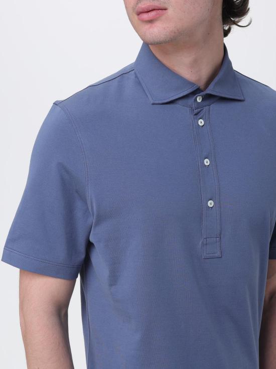 26SS 브루넬로 쿠치넬리 폴로 티셔츠 M0B133915 C7860 Denim - BRUNELLO CUCINELLI