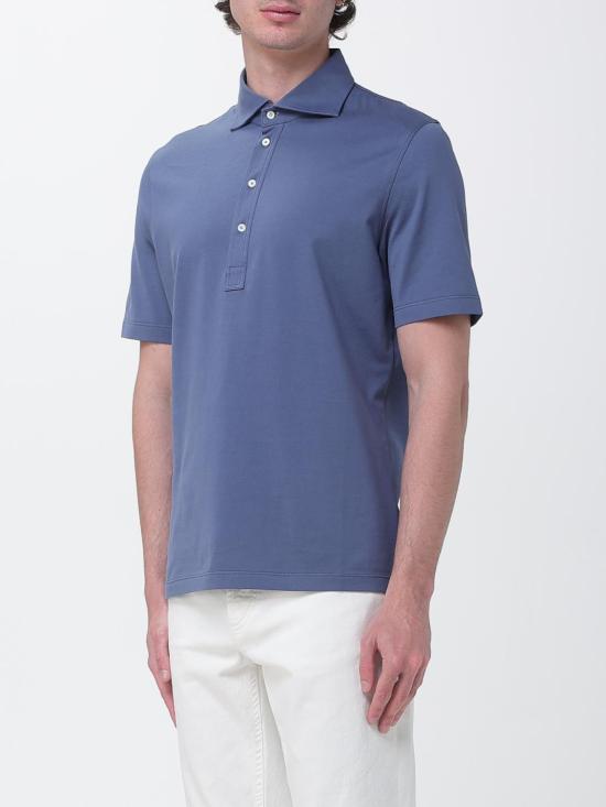 26SS 브루넬로 쿠치넬리 폴로 티셔츠 M0B133915 C7860 Denim - BRUNELLO CUCINELLI