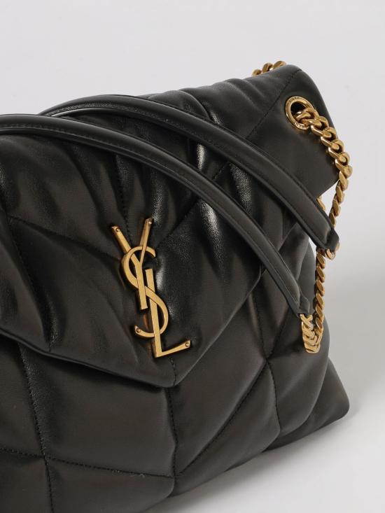 26SS 생로랑 루루 푸퍼 미디움 숄더백 5774751EL07 1000 Black - SAINT LAURENT