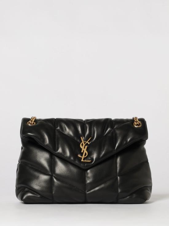 26SS 생로랑 루루 푸퍼 미디움 숄더백 5774751EL07 1000 Black