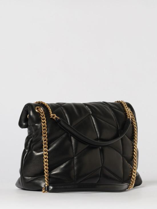 26SS 생로랑 루루 푸퍼 미디움 숄더백 5774751EL07 1000 Black - SAINT LAURENT