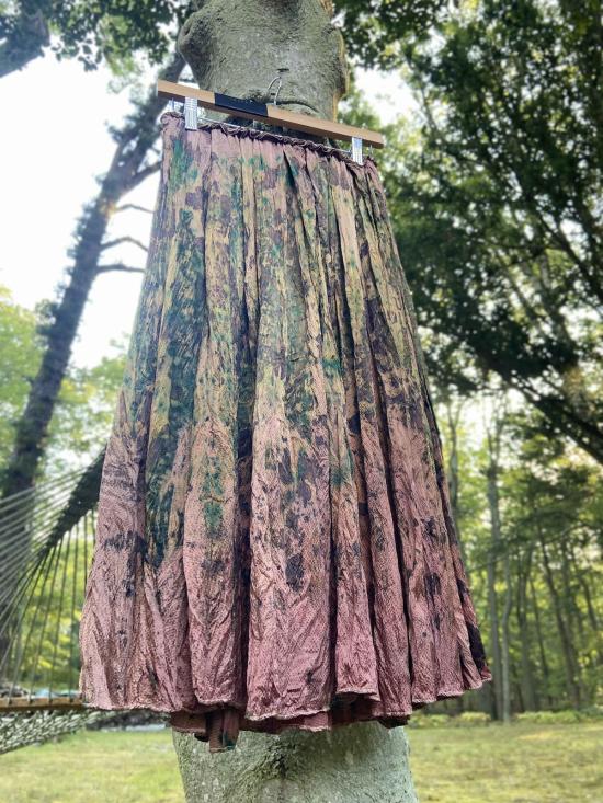  예세이트 미디 스커트 예사엣 만테 실크 스커트 멀티 - YESAET