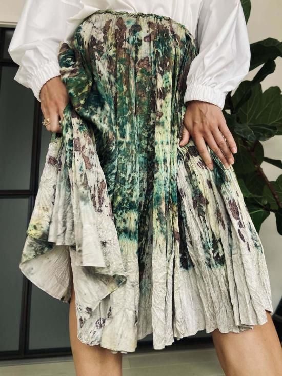  예세이트 미디 스커트 예사엣 만테 실크 스커트 멀티