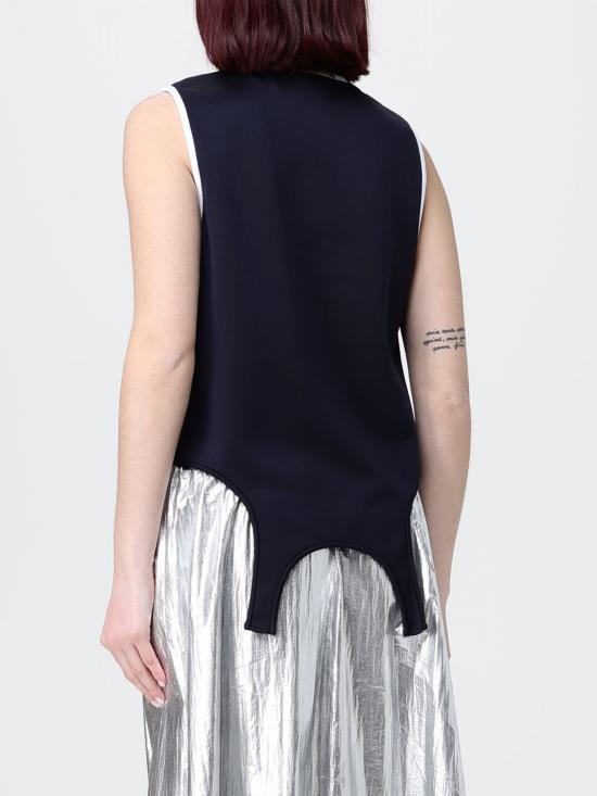 26SS 티비 민소매 티셔츠 R125AK7910 NAVY Blue - TIBI