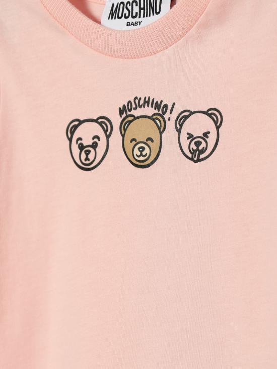 26SS [키즈] 모스키노 티셔츠 MUM04OLAA24 50209 Pink - MOSCHINO