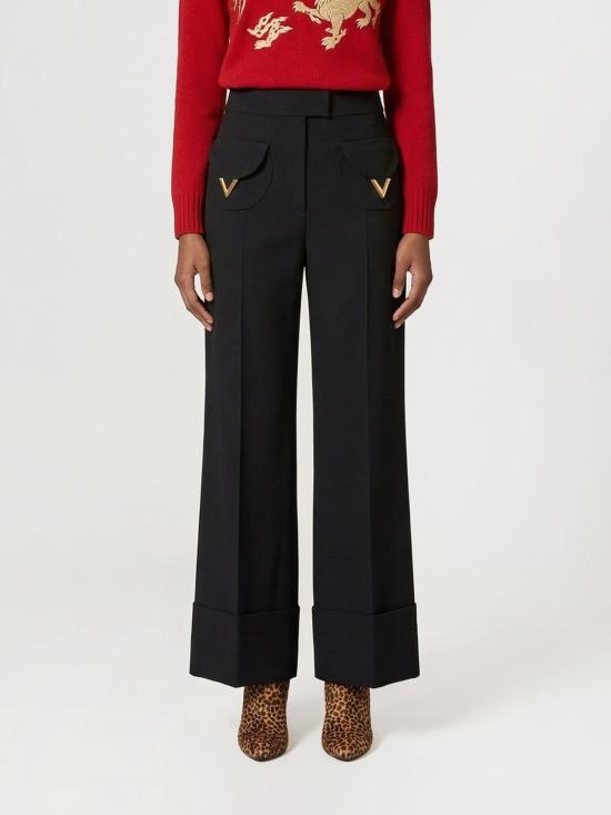 26SS 발렌티노 가라바니 팬츠 8B3RB7251CF 0NO Black