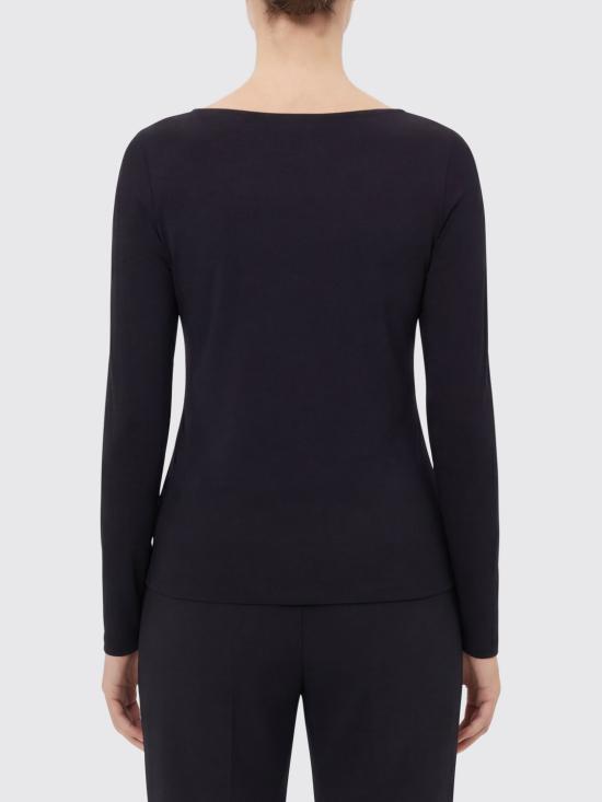 26SS 월포드 긴팔 티셔츠 53336 7005 Black - WOLFORD