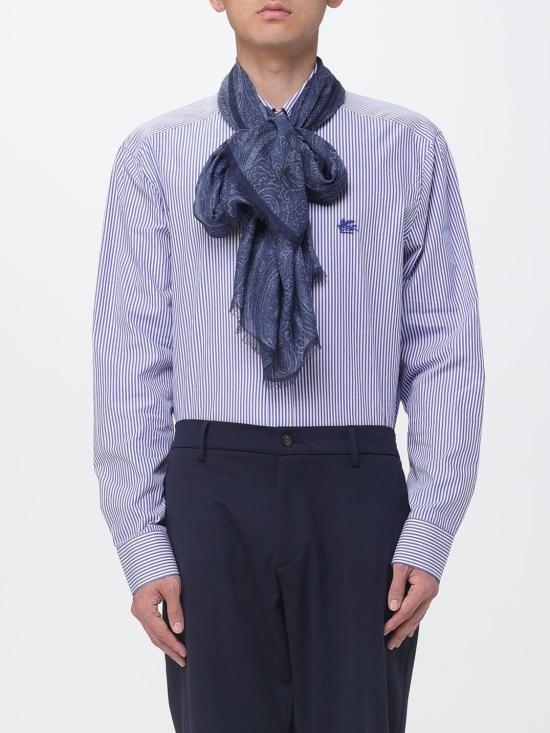 26SS 에트로 머플러/스카프 MATA0007AK318 X0883 Blue - ETRO