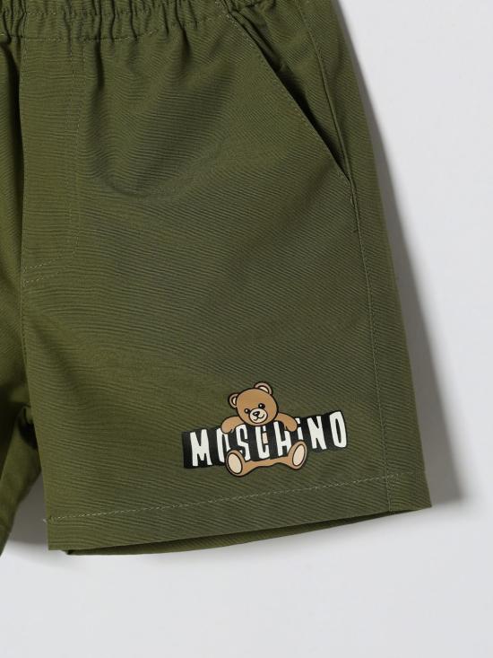 26SS [키즈] 모스키노 쇼츠/버뮤다 MUQ01NLLA14 30037 Olive - MOSCHINO