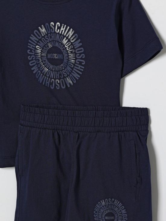 26SS [키즈] 모스키노 캐주얼 세트 HUG00YLAA02 40016 Blue - MOSCHINO