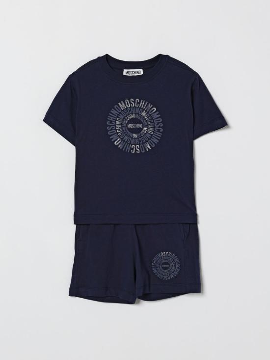 26SS [키즈] 모스키노 캐주얼 세트 HUG00YLAA02 40016 Blue