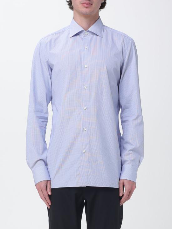 26SS 루이지 보렐리 긴팔 셔츠 PS10004 40 Gnawed Blue