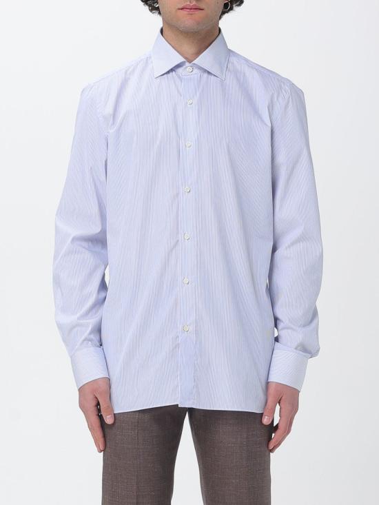 26SS 루이지 보렐리 긴팔 셔츠 SR441049 28 Gnawed Blue