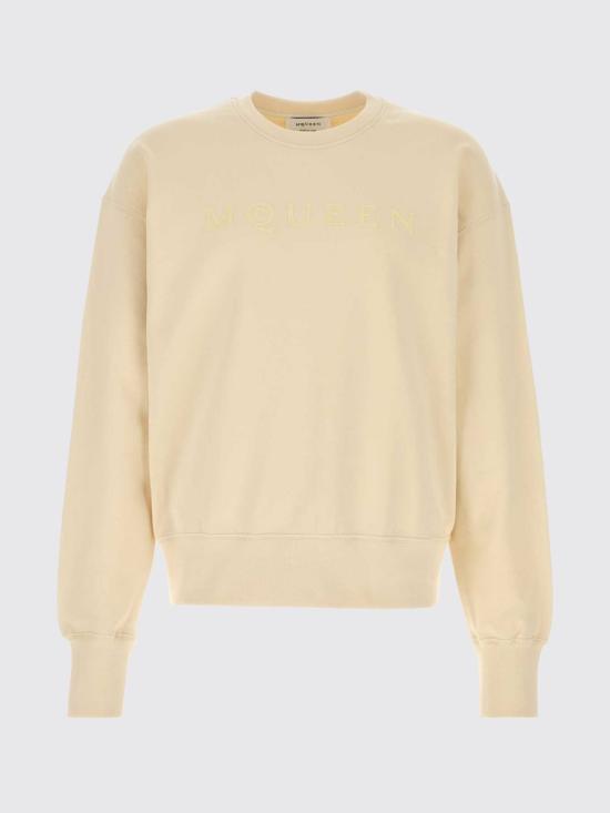 26SS 알렉산더 맥퀸 긴팔 티셔츠 839216QTADU 996 Ivory - ALEXANDER MCQUEEN