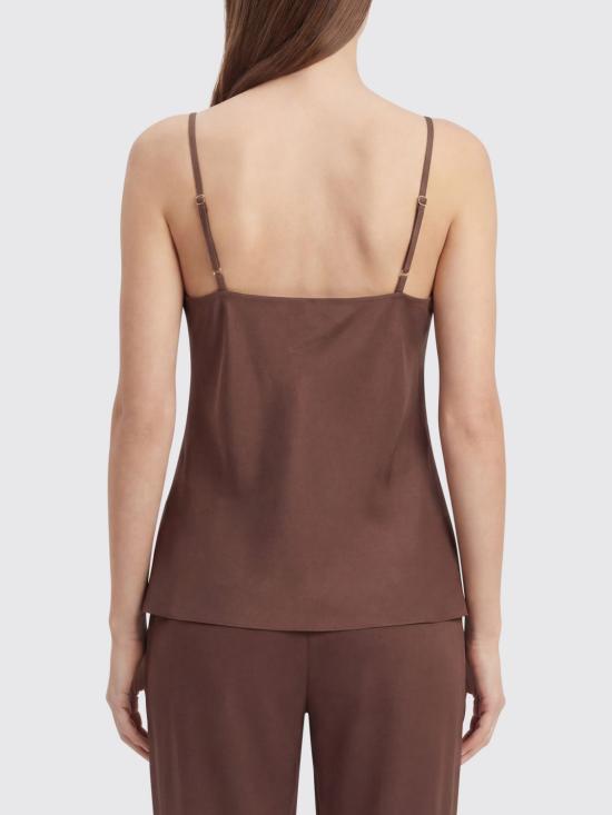 26SS 포르테포르테 민소매 티셔츠 14553MYTOP 3093 Cocoa - FORTE FORTE