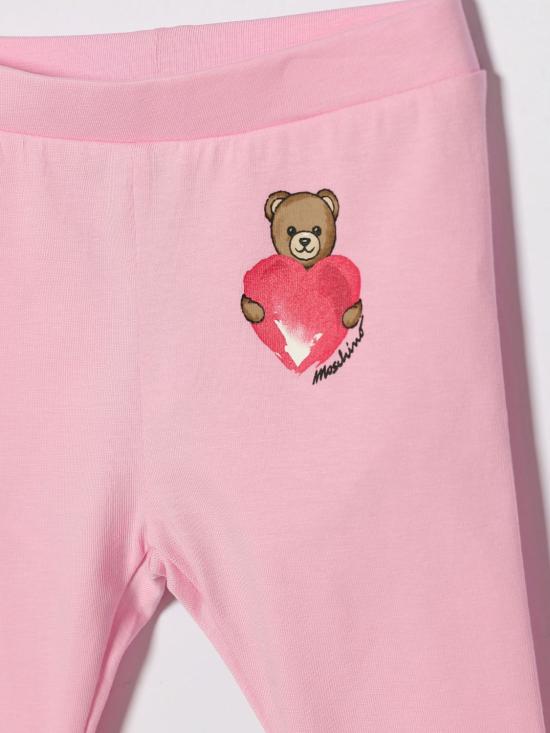 26SS [키즈] 모스키노 트레이닝/조거 팬츠 MIP032LBA00 51473 Pink - MOSCHINO