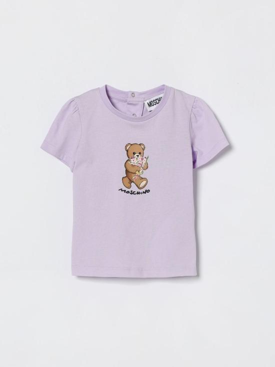 26SS [키즈] 모스키노 티셔츠 MDM03NLAA02 51683 Lilac