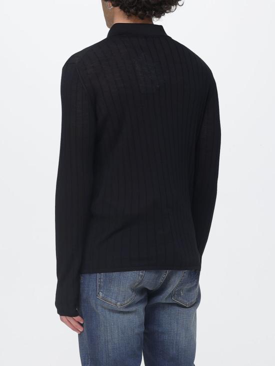 26SS 생로랑 폴로 티셔츠 861749Y77JC 1000 Black - SAINT LAURENT