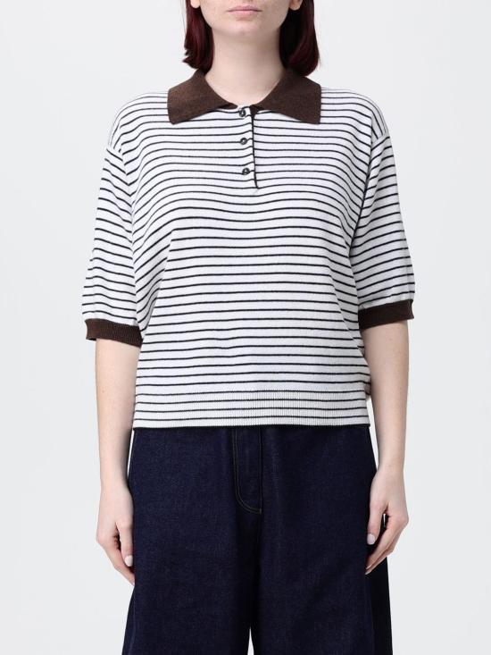 26SS 코데라 폴로 티셔츠 261021 BROWN WHITE Brown