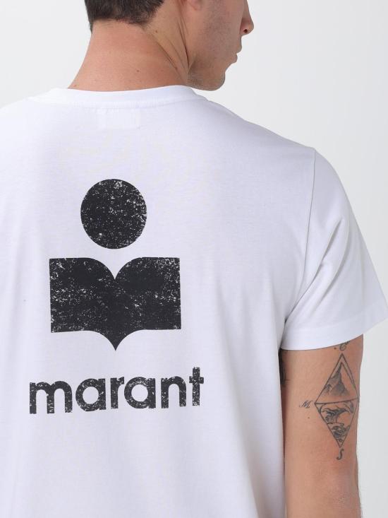 26SS 이자벨마랑 반팔 티셔츠 TS0047HAB1N19H WHBK White - ISABEL MARANT