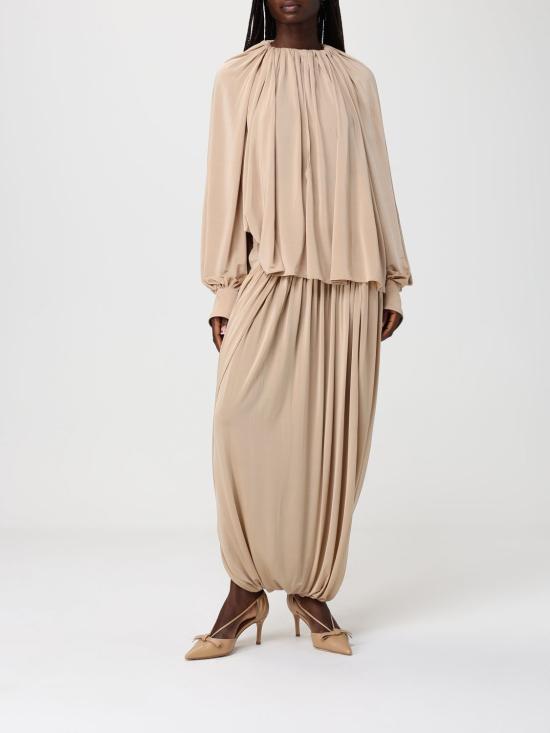 26SS 살바토레 페라가모 롱 스커트 788180 002 Beige - SALVATORE FERRAGAMO