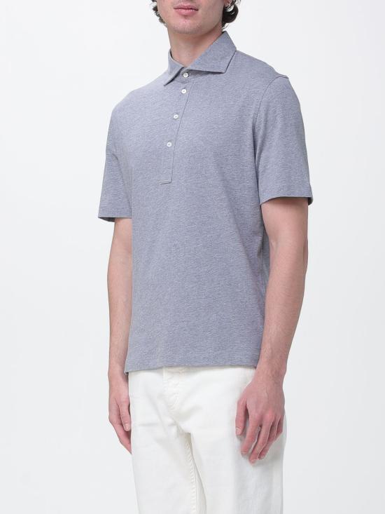 26SS 브루넬로 쿠치넬리 폴로 티셔츠 M0B133915 C8190 Grey - BRUNELLO CUCINELLI