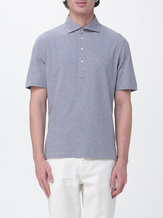 26SS 브루넬로 쿠치넬리 폴로 티셔츠 M0B133915 C8190 Grey