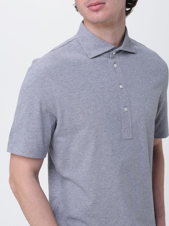 26SS 브루넬로 쿠치넬리 폴로 티셔츠 M0B133915 C8190 Grey - BRUNELLO CUCINELLI