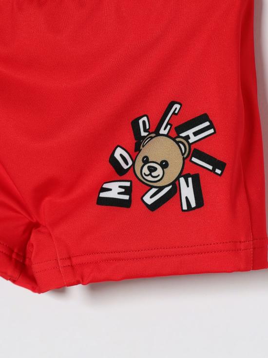 26SS [키즈] 모스키노 스윔팬츠 MXL006LKA11 50109 Red - MOSCHINO