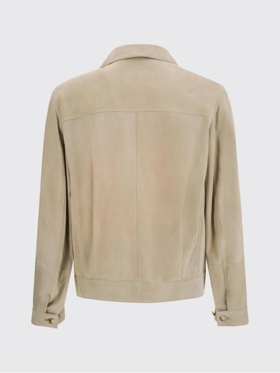 26SS 브루넬로 쿠치넬리 스웨이드 언라인드 자켓 MPCFN2064 C8087 Kaki - BRUNELLO CUCINELLI