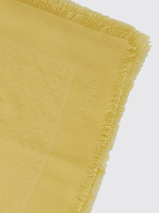 26SS 펜디 오가닉 실크 울 FF 숄 FXT069AJW7 F1WNP Yellow - FENDI