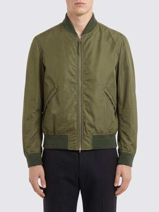 26SS 톰포드 세틴 나일론 플라이트 봄버 자켓 OBB017FMP025 GAL Green