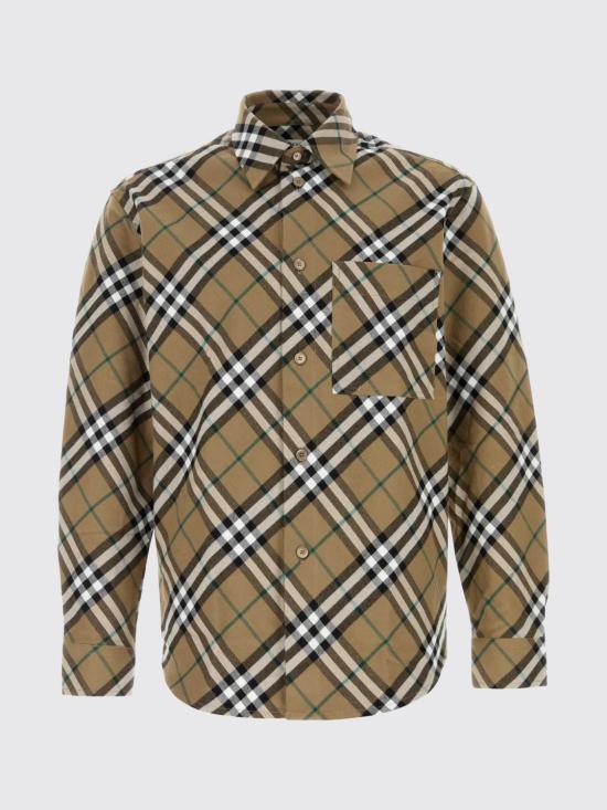 26SS 버버리 체크 패턴 코튼 셔츠 8095342 Beige - BURBERRY