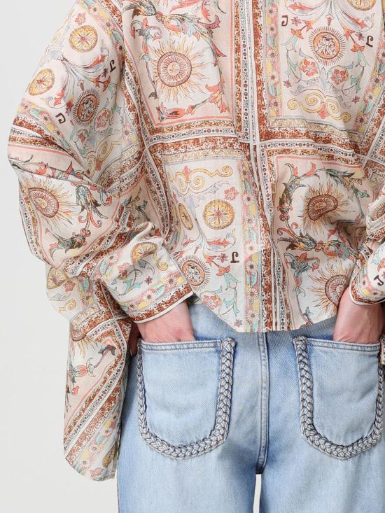 26SS 저스트까발리 셔츠 80PAL238NS776 774 Brown - JUST CAVALLI