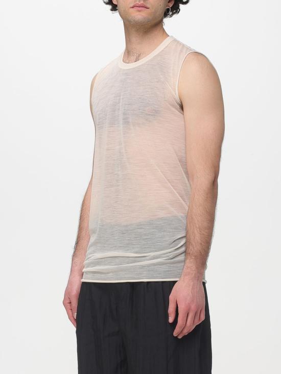 26SS 릭 오웬스 민소매 티셔츠 RU01F2151JWR 81 White - RICK OWENS