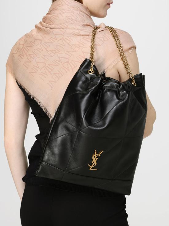 26SS 생로랑 제이미 4.3 포숑 램스킨 숄더백 781666AAB32 1000 Black - SAINT LAURENT