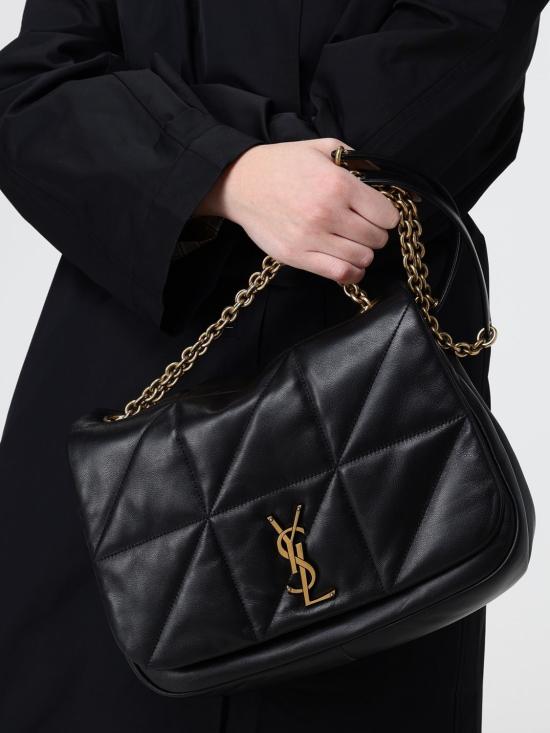 26SS 생로랑 제이미 4.3 미디움 램스킨 809696AAB32 1000 Black - SAINT LAURENT