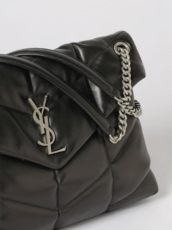 26SS 생로랑 루루 푸퍼 미디움 숄더백 5774751EL00 1000 Black - SAINT LAURENT