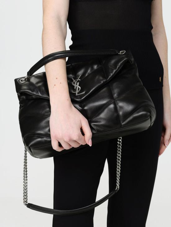 26SS 생로랑 루루 푸퍼 미디움 숄더백 5774751EL00 1000 Black - SAINT LAURENT