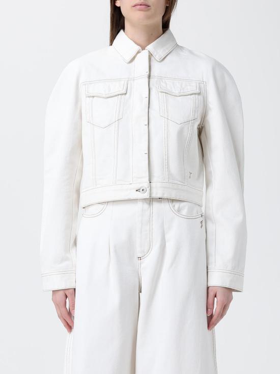 26SS 자크뮈스 오발로 데님 자켓 JAW00112AD00040 11C White