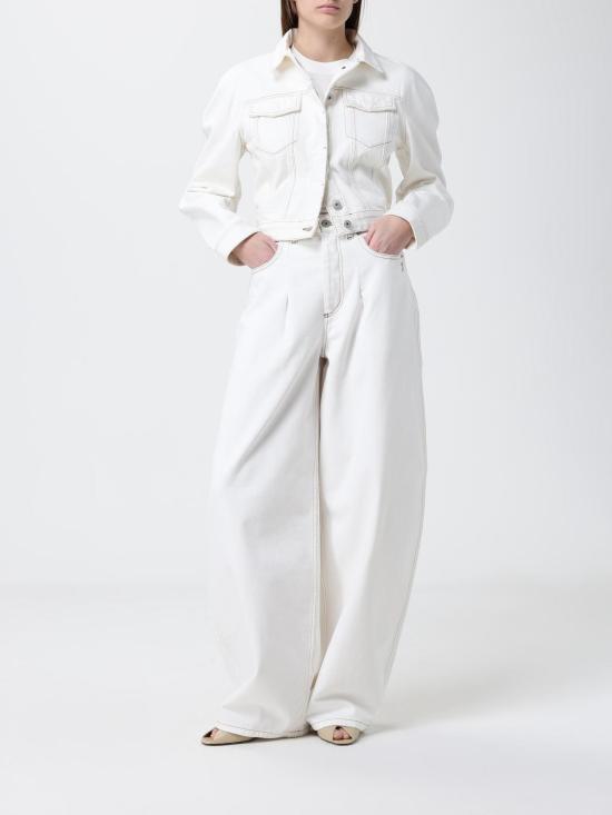 26SS 자크뮈스 오발로 데님 자켓 JAW00112AD00040 11C White - JACQUEMUS